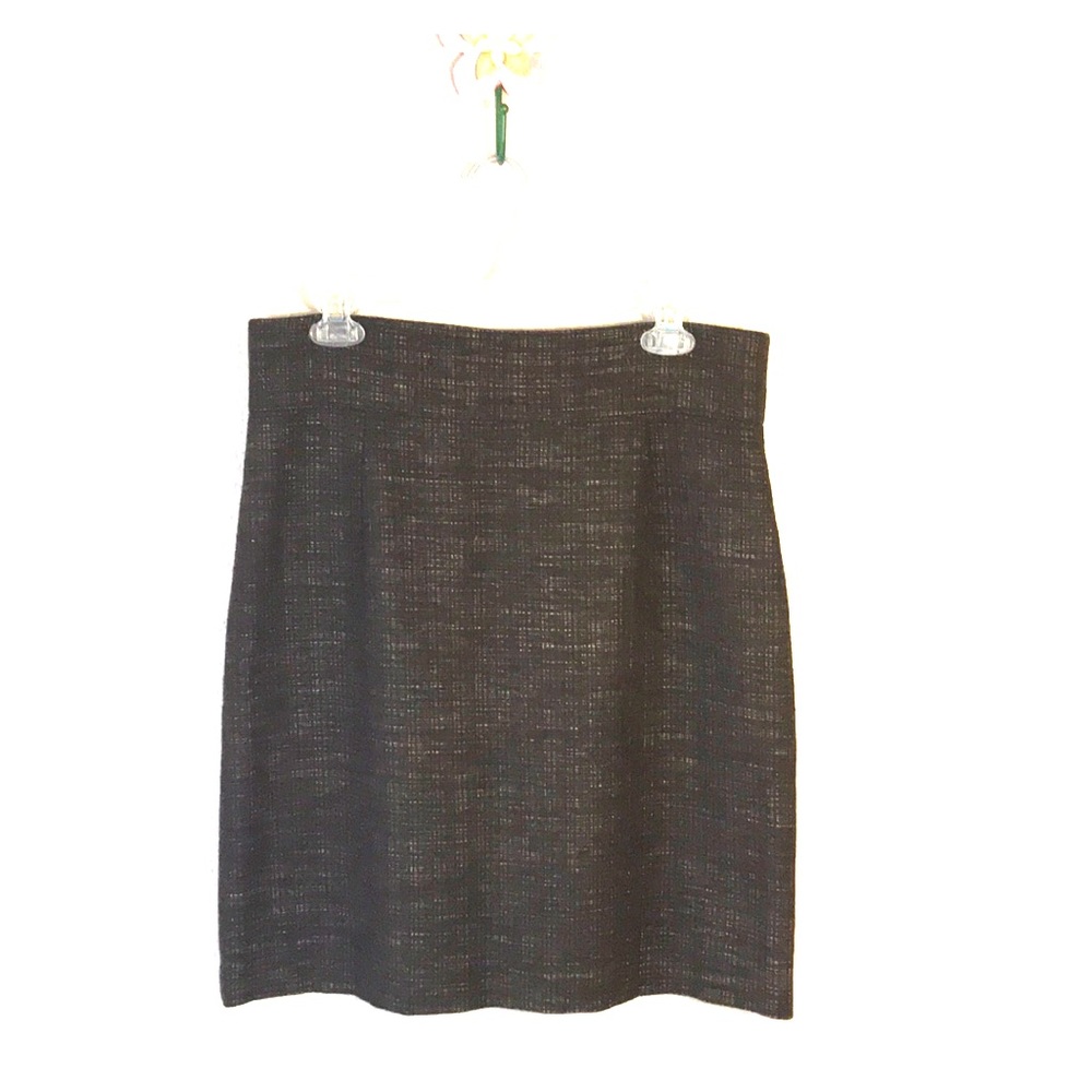 Antoni Melani Brown tweed pencil skirt